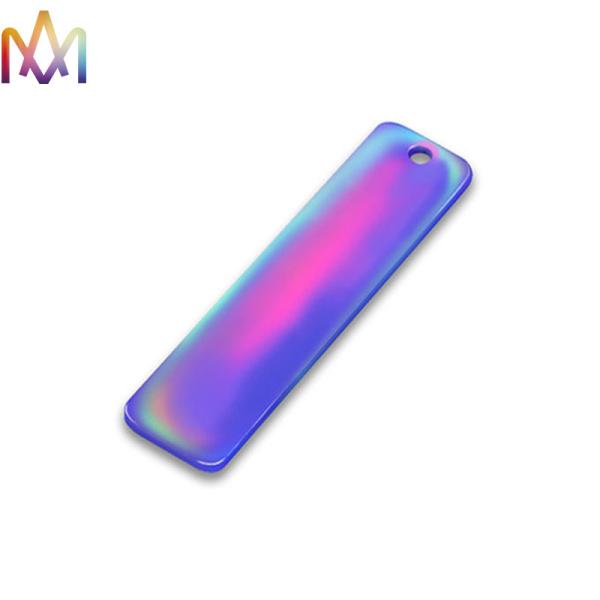 OEM ODM No Tarnish Rectangle Engraved Blank Charm Tags