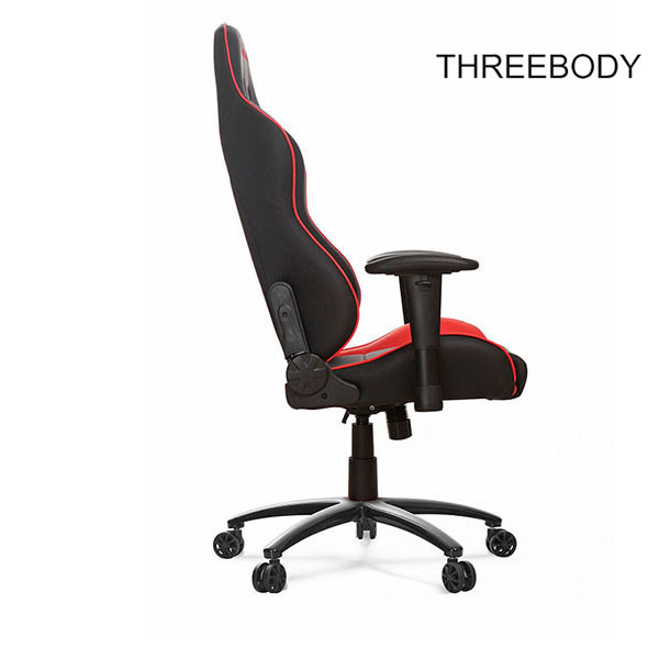 High Density Foam Red And Black Office Chair , Modern Style Racing Desk Chair