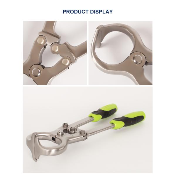 Veterinary Instruments Stainless Steel Castration Plier, Burdizzo Style, 32cm Length Livestock Lamb Goat Emasculator Banding