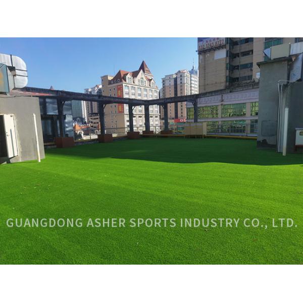 Synthetic Interlocking Grass Tiles , Polyethylene Artificial Grass 16800 Density