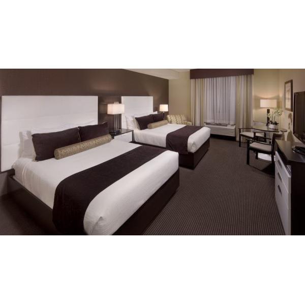 Modern Style Leather Upholstery Wall Headboard Bedroom Furniture and TV cabinet with Office desk table