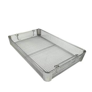 Cheap Medical Sterilization Metal Mesh Basket Barbecue Stainless Steel Mesh Basket wholesale