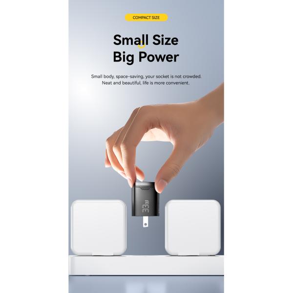 ESSAGER ES-CD45 Series 2 Ports 33W USB-A Fast Charger USB C Wall Charger Private Mold