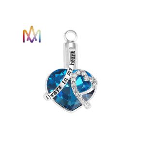 Cheap OEM Copper Forever In My Heart Urn Necklace Charms wholesale