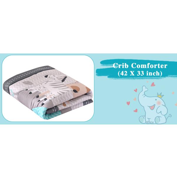 Premium 3-Piece Cartoon Baby Bedding Set , Newborn& Infant Nursery Bedding Set