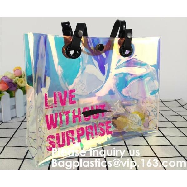 Fashion Neoprene Shopping Beach Tote Bag, Custom Waterproof Outdoor Beach Bean Bag, Promotional Clear Beach Bag