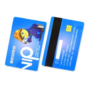China Customized Telegram PVC Smart 0.8mm Contact IC Cards on sale