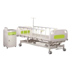 Cheap CE Three Cranks 4 IV Holes 470MM Patient Care Bed wholesale