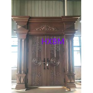 Electrophoretic Painting 100mm Leaf Main Entry Doors For Villa
