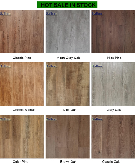 Zhejiang PVC Flooring SPC Vinyl Flooring Tile with Wood Design and 3.5 8mm Thickness