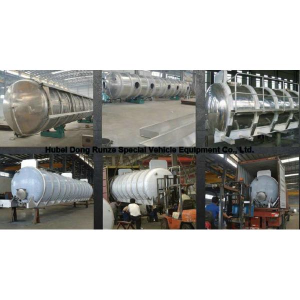 High Efficiency 2 Axles Sewage Cleaning Trailer For Vacuum Fecal Suction 5000Liters