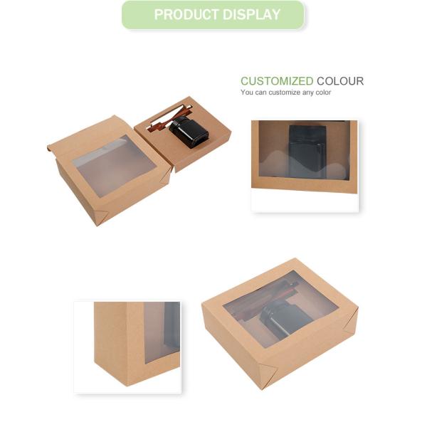 Cardboard Honey Window Packaging Box Rectangle Square