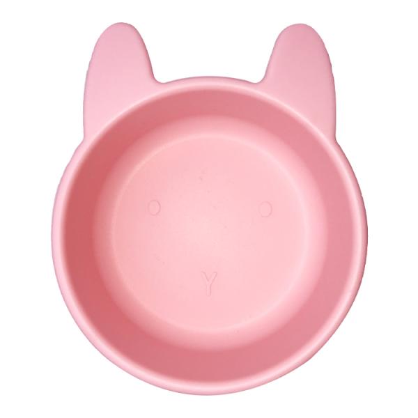Kitten Shape Silicone Feeding Bowl Customized Feeding Infant Suction Bowls