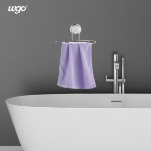 Bathroom Electroplating Silver Suction Cup Fixed Paper Towel Holder Stainless