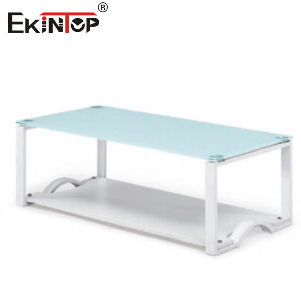 Contemporary Chic Glass And Steel Coffee Table Living Room Furniture