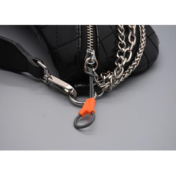 2 Colours Custom Logo Plastic Zipper Pull Polyester For Garments