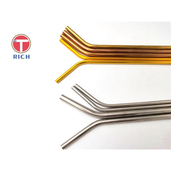 Stainless steel metal drinking straw