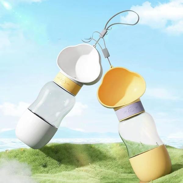 Plastic Portable Pet Water Dispenser Dog Out Traveling Cup