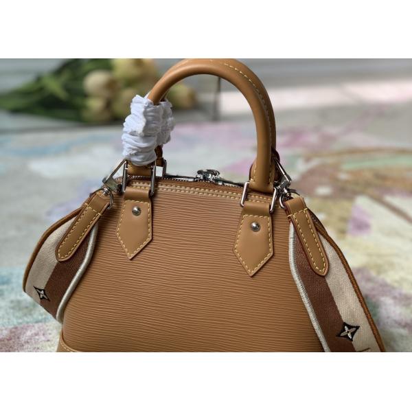 M57540 Water Ripple Alma BB Genunie leather Shell Shape Handbag
