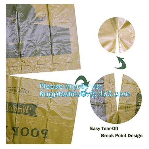 Nappy Baby Disposable Diaper Sacks, Degradable scented disposable baby diaper sack, green tie handle baby diaper sack