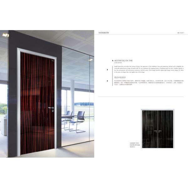 New design Aluminum frame Modern aluminum frame glass interior door for home
