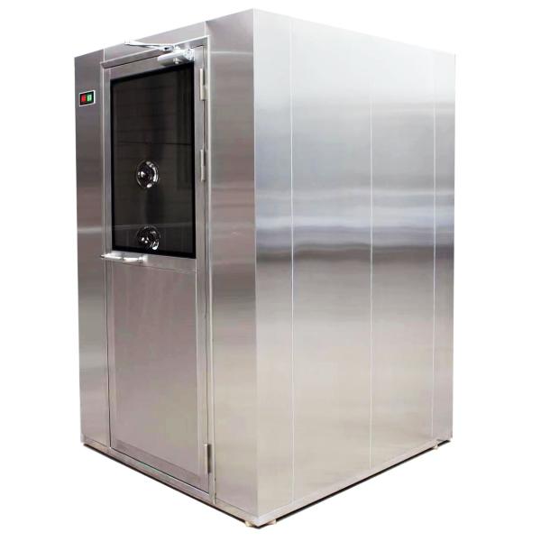 Customized Size Air Shower Room Stainless Steel Manual Single Person Air Shower Booth