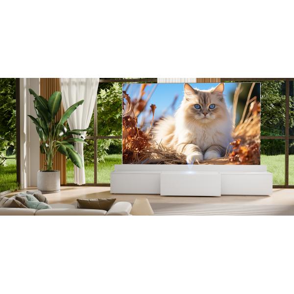 100 Inch / 120 Inch / 150 Inch Motorized Laser TV Cabinet Modern Living Room UST Smart Cabinet