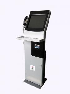 Cheap Dust Proof Self Service Information Kiosk Convenient Built In With ID Card Reader wholesale