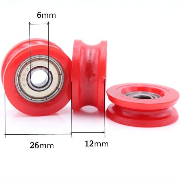 U Groove Sliding Wardrobe Door Roller Wheels 626zz Bearing 6×21×8mm