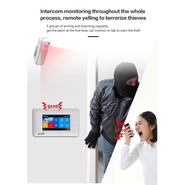 4.3 TFT Touch Tuya Pir Sensor 433Mhz Wifi Door And Window Sensor