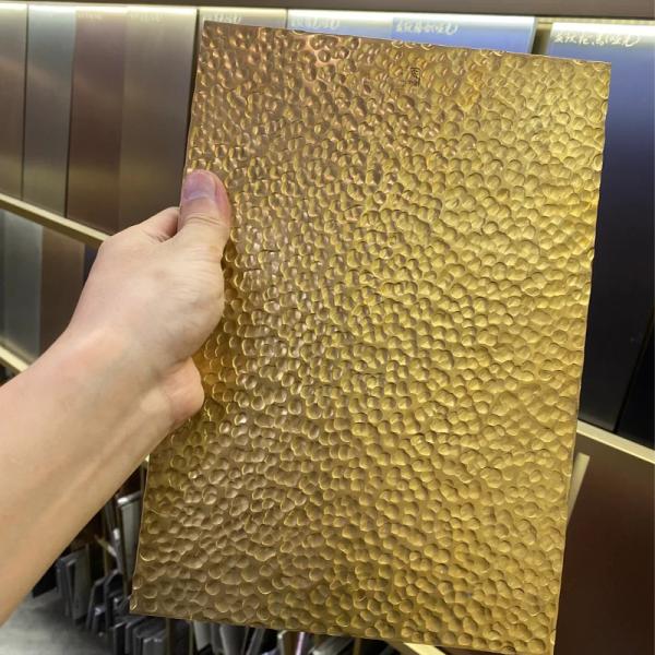 Custom Designs DIY Textured Hammered Metal Sheet Handcrafted Hammered Stainless Steel Sheet