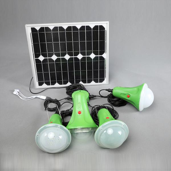 Solar Power Energy System 475lum Solar Rechargeable Lamp with 6 Holes Hub
