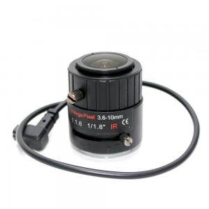 Cheap VF Manual Zoom Auto Iris Lens F1.8 1/1.8&quot; CS Mount For HD Security IP Camera wholesale
