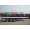 Buy cheap tri-axle trailer flatbed container semi trailer with twist locks - CIMC VEHICLE from wholesalers