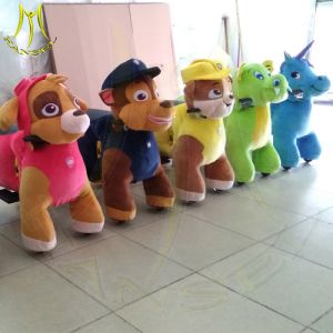 Cheap Hansel amusement park games battery operated walking animal plush rides wholesale