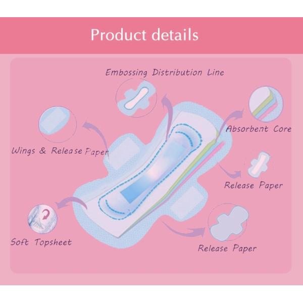 Regular Super Overnight Maxi Anion Women Sanitary Napkin