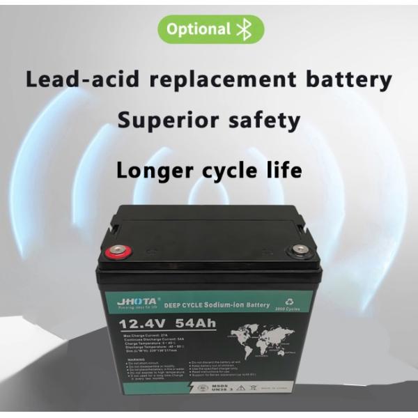 Cylindrical Cell Sodium Ion Battery Pack 12.4V 54Ah Lead Acid Replacement