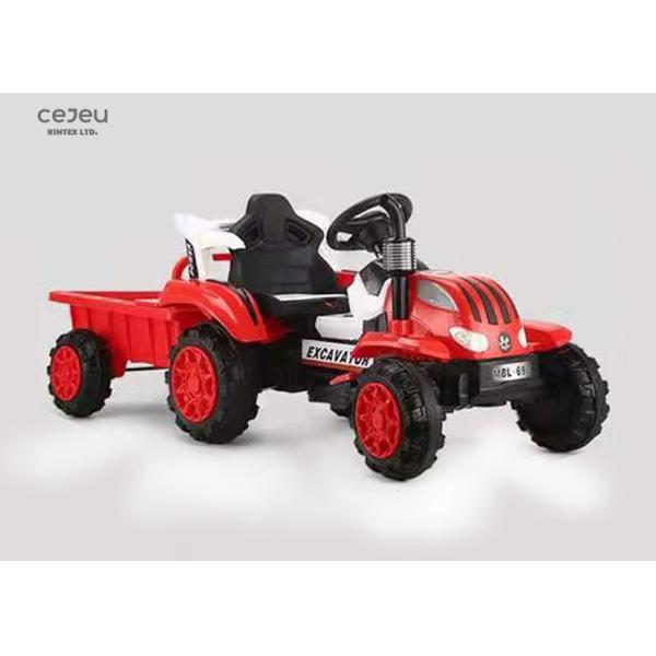 12.1KG Plastic Ride On Tractor Rear Wheel Suspension 6V7AH Kids Electric Tractor