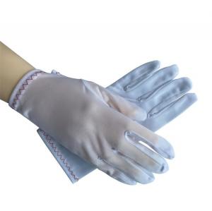 China Cleanroom Inspection Nylon Tricot Gloves Lightweight Dust Free Size M / L on sale