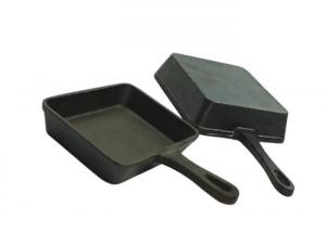 China Cast Iron Deep Frying Pan With Lid Burn Proof 0.7/0.9kg on sale