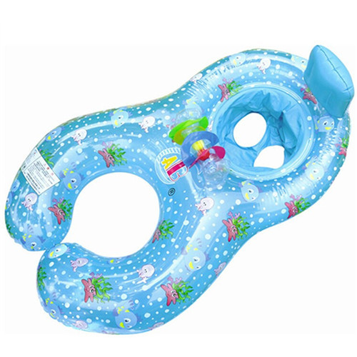 Inflatable Baby Swimming Ring Pool Float Mother Child Double Person Swimming