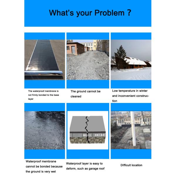 Non Curing Rubber Asphalt Waterproof Coating For Roofing Contemporary