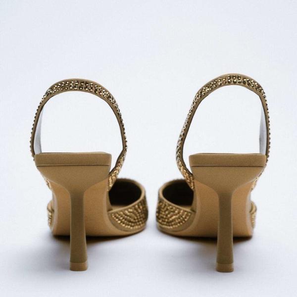 Rhinestones Women Blue Stiletto Heels For Party Cocktail Wedding