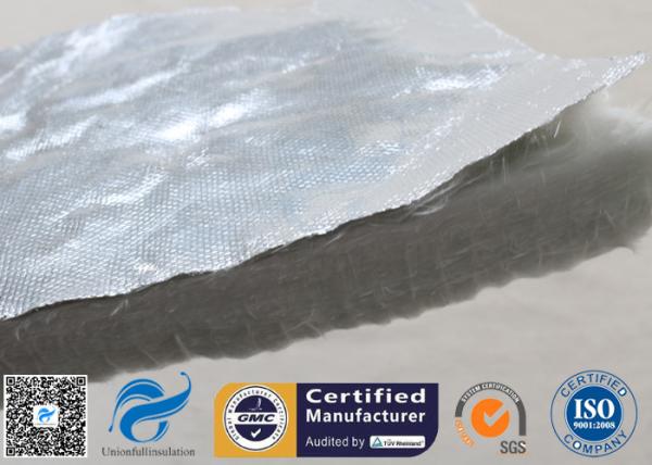 Aluminium Foil Fiberglass Needle Mat E Glass Heat Insulation Blanket 25MM 800℃