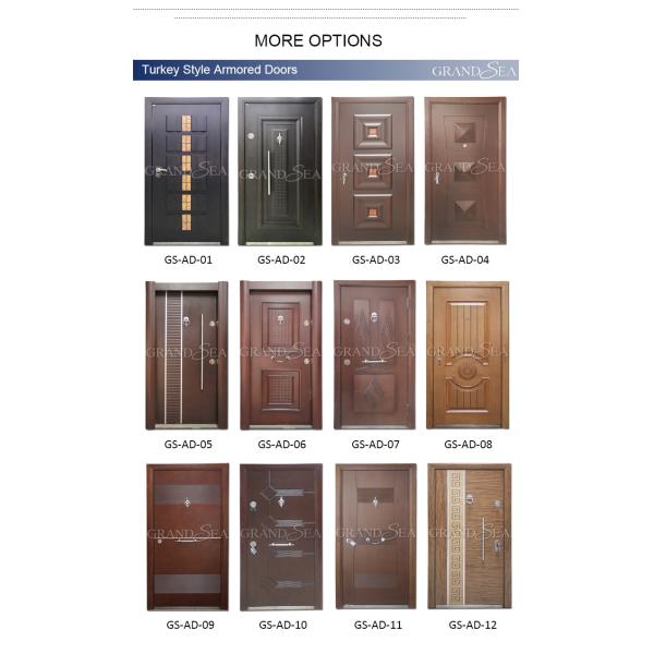 2022 Turkish Safety Steel Wooden Exterior Entry Security Turkey Armored Door