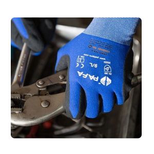 Cheap Automotive Soft Nylon Spandex Liner With Sandy Nitrile Gloves wholesale