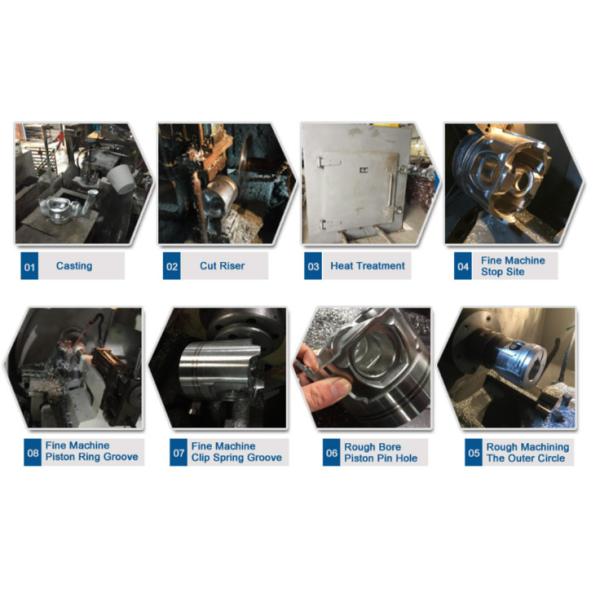 Hyundai Engine Liner Kits GRACE Aluminium Casting Bitzer Compressor Piston 23410-42201