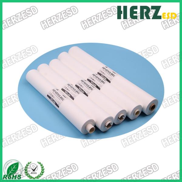 Polyester Fibre Material Clean Room Wipes / Anti Static Wipes For Spill Control