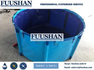 China Fuushan PVC Foldable And Collapsible Ponds For Aquaculture Shrimp Farming on sale