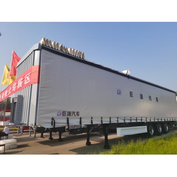 PVC Tarpaulin Sliding 45FT 40FT Curtain Side Semi Trailer for Enclosed Cargo Transport